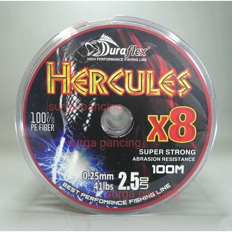 senar PE HERCULES DURAFLEX X8 multicolor , connecting-PE 2.5/0.25mm