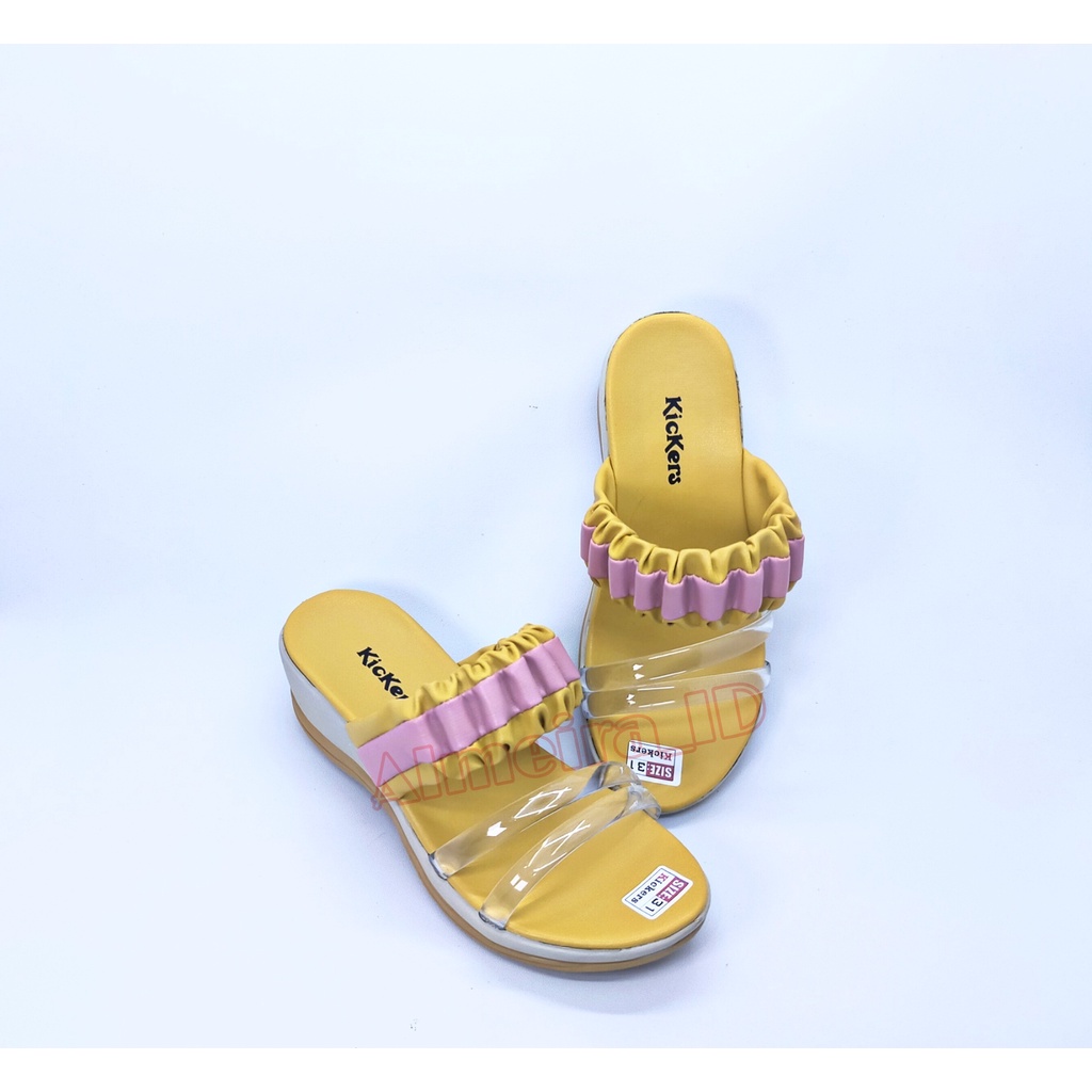 Sandal Anak Perempuan Kickers Wedges Jelly | Sandal Anak Kekinian | Sandal Anak Fashionable