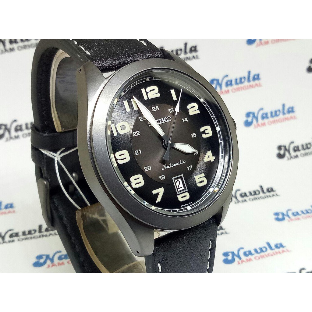 Seiko Automatic SRPC89K1 Leather Black Case - Jam Tangan Pria SRPC89