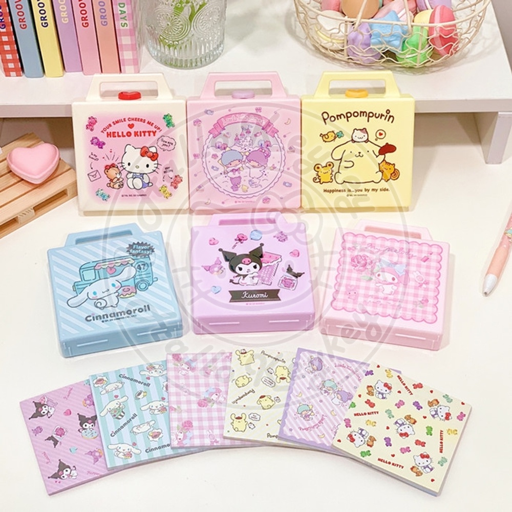 

memo wadah kitty melody little twin pompompurin cinnamoroll kuromi