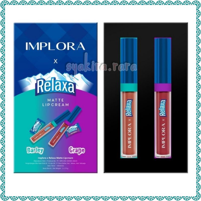 IMPLORA LIP CREAM x RELAXA ORIGINAL