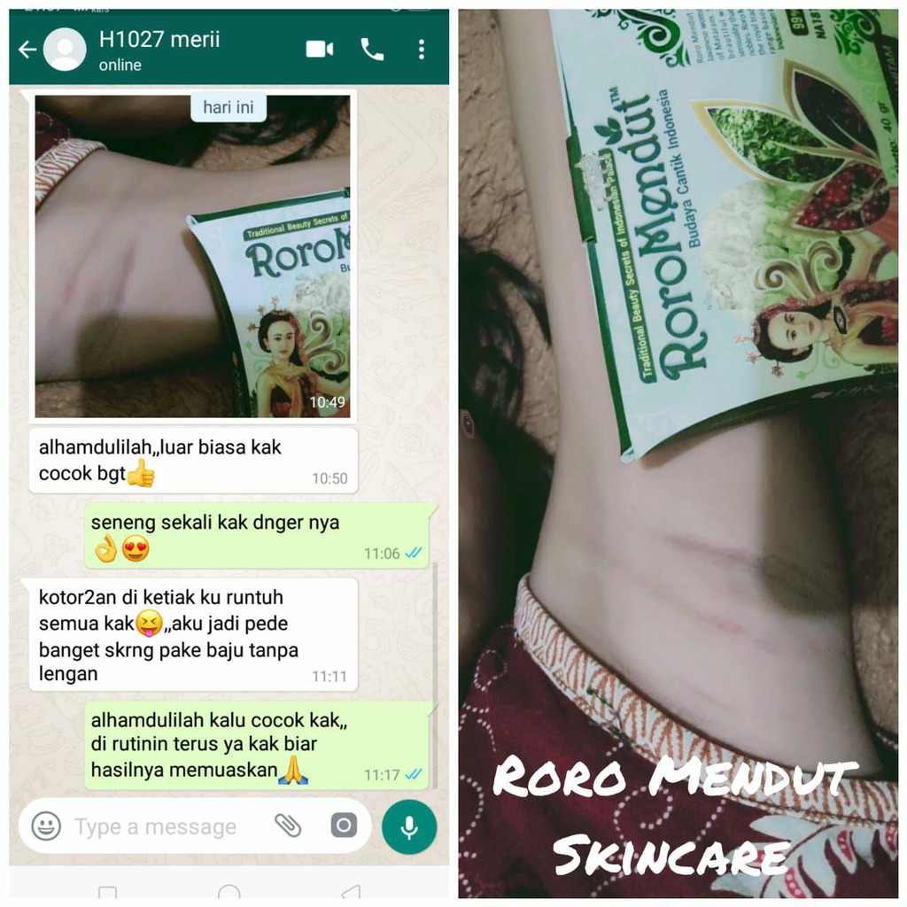 Roro Mendut (Mini Size) Lulur Pemutih Ketiak 20 Gr