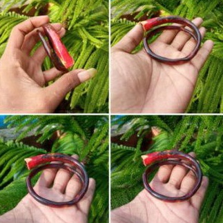 Gelang akar bahar merah/Gelang akar bahar merah bodi bulat /Gelang akar bahar murah