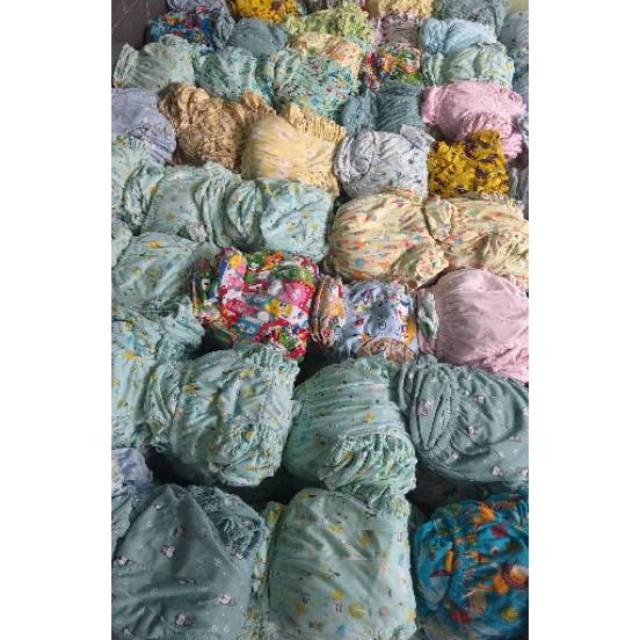 20pcs celana dalam anak cewek cowok / celana dalam warna bahan sisa baju bayi merk ttt