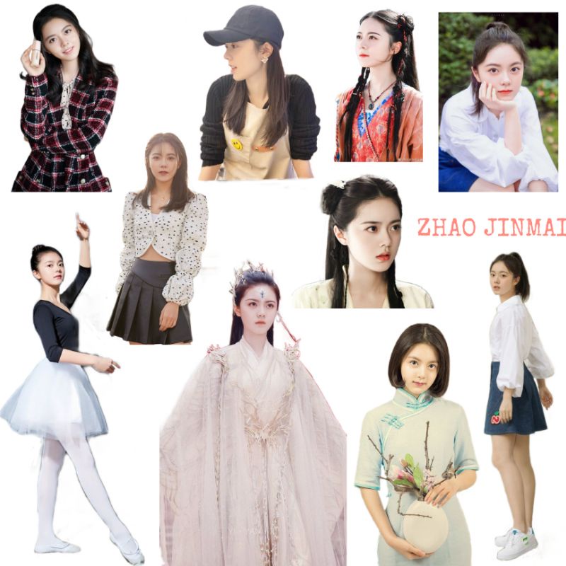 

11 pcs Stiker murah Zhao Jinmai Drama China diy aesthetic tahan air stiker laptop/handphone/scrapbook/buku jurnal