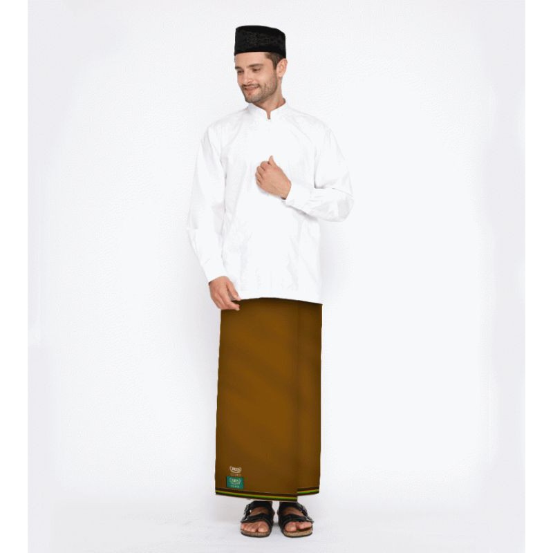 Sarung BHS Cosmo Warna Polos Coklat
