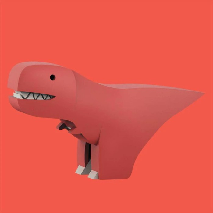 Mainan Edukasi HALFTOYS T-Rex - Dinosaurus Diorama 3D