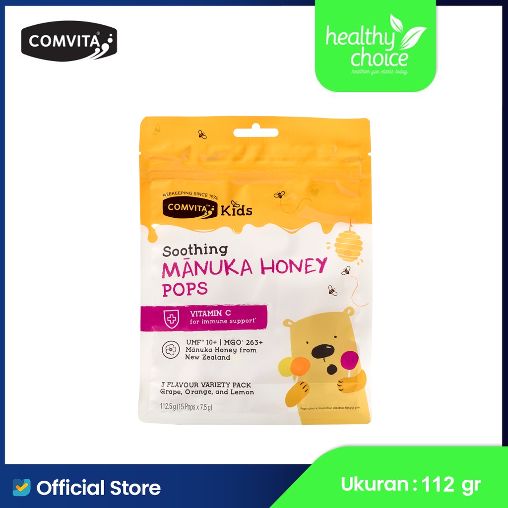 

Comvita Kids Soothing Pops with UMF 10+ Manuka Honey Permen Madu Sehat