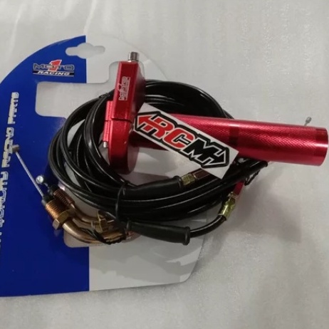 GAS SPONTAN 2 KABEL UNIVERSAL PANJANG KABEL 190 CM MERAH HITAM GREY GOLD CNC ORI ORIGINAL MOTO1 ASLI