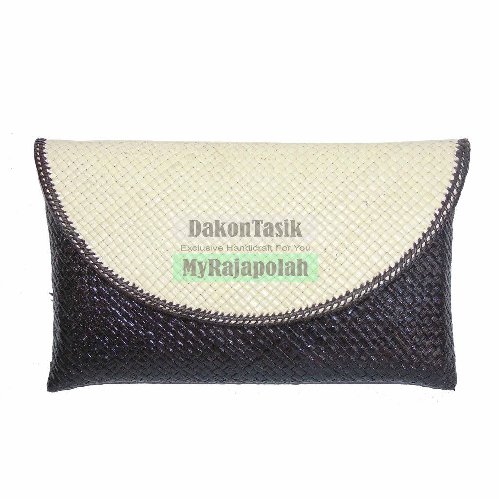 Clutch anyaman pandan polos  / clutch pesta kondangan  - dakontasik