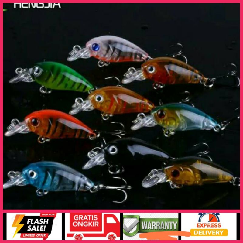 Umpan Pancing Lure Ikan Minnow Crank Bait