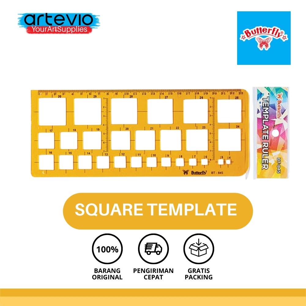 

Penggaris Butterfly Square Template / Penggaris Square Butterfly