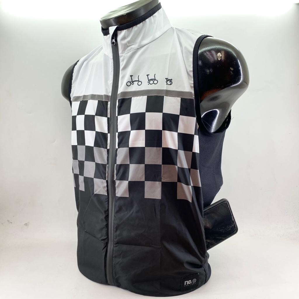 PAKET HEMAT Rompi Vest Jersey Sepeda Lipat Windbreaker Gowes Unisex Pria dan Wanita