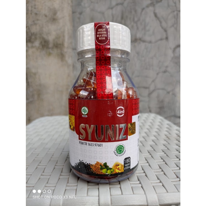 Syuniz 4 in 1 180 kpsl | Minyak Habbat Syuniz plus Propolis dan Hulbah Fenugreek