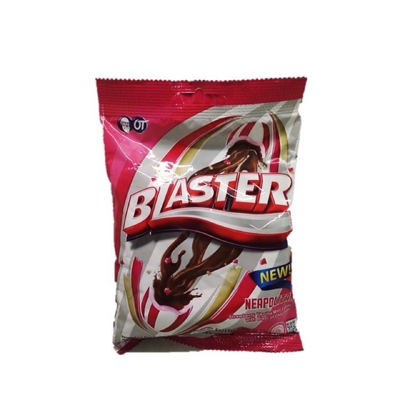 

blaster neapolitan 50pcs strawberry vanilla mint candy with blast of chocolate