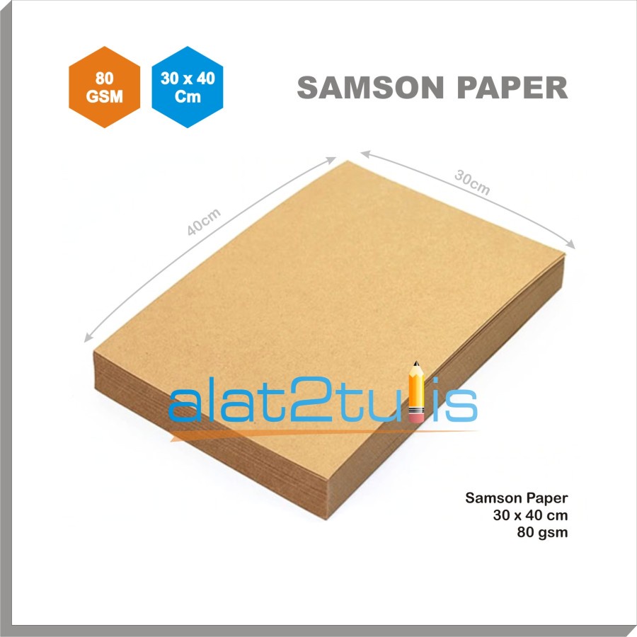 

kertas samson 30x40cm | Bungkus coklat paket | paper kraft 80 gsm