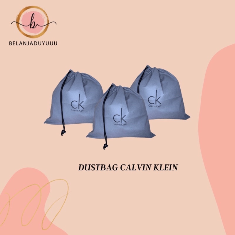 CALVIN KLEIN DUSTBAG Pengganti Sarung Tas Pelindung Debu Serut Dust Bag DB Branded