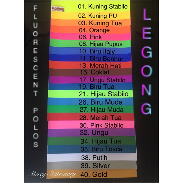 

Kertas Asturo Fluorescent Paper Pink Stabilo 40x60 CM - Merah Putih Biru Alaska Ariston