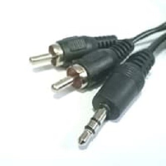 Kabel Aux Jack Rca 2 in 1 to audio cable speaker stereo aksesoris speaker
