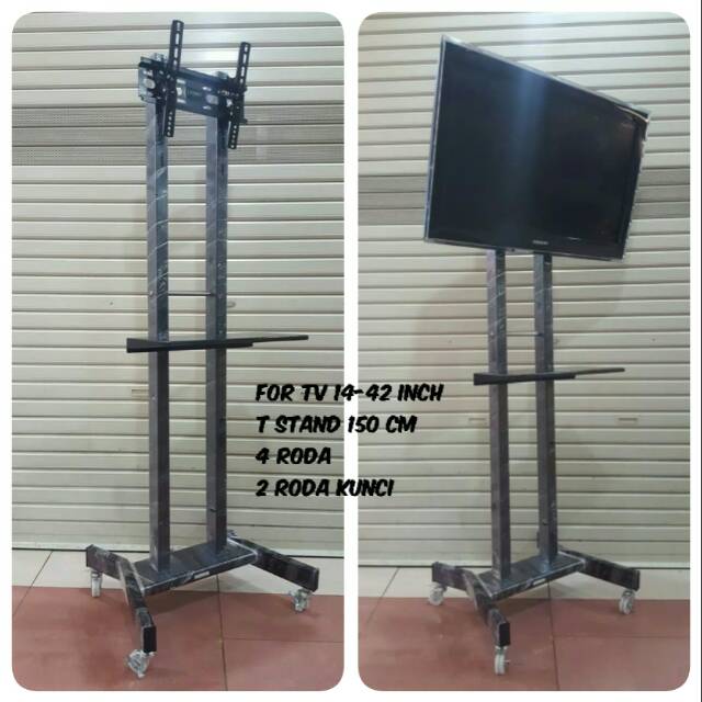 STAND TV BRACKET LCD 14 - 42 INCH STANDDING TV LED PORTABLE