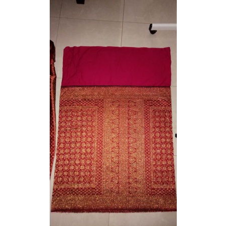 SONGKET PALEMBANG EMAS MAROON