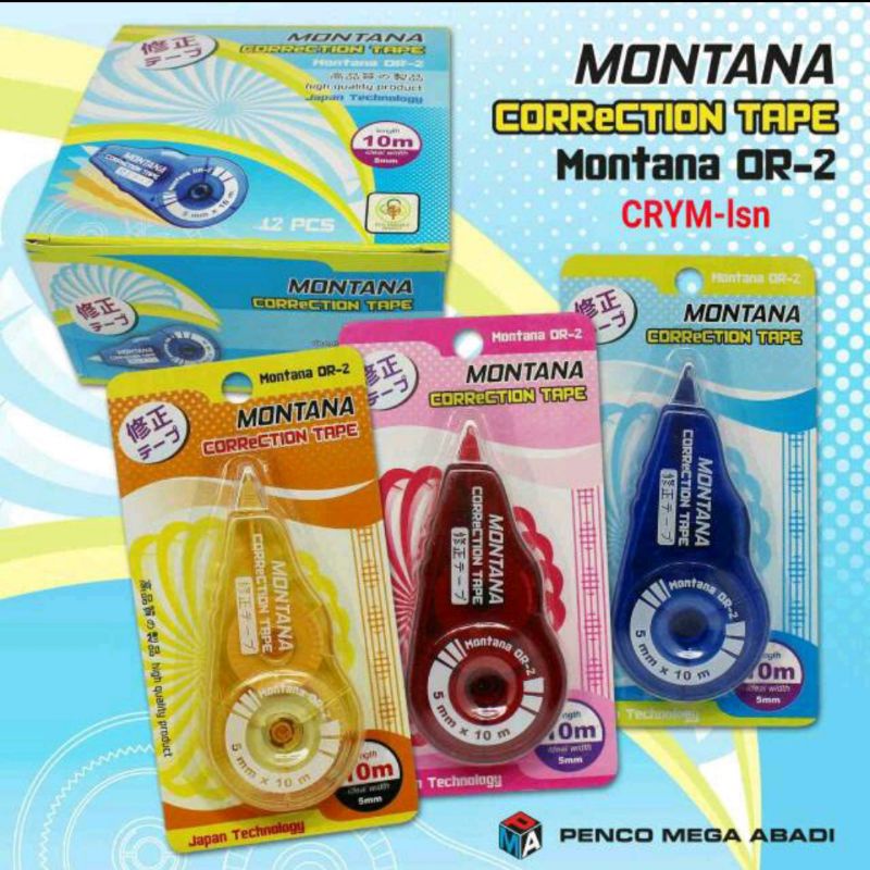 

Tipe-X kertas Montana 10m
