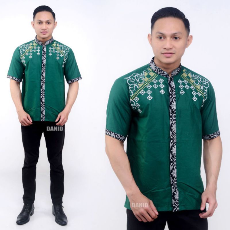 baju koko batik pria lengan pendek model terbaru