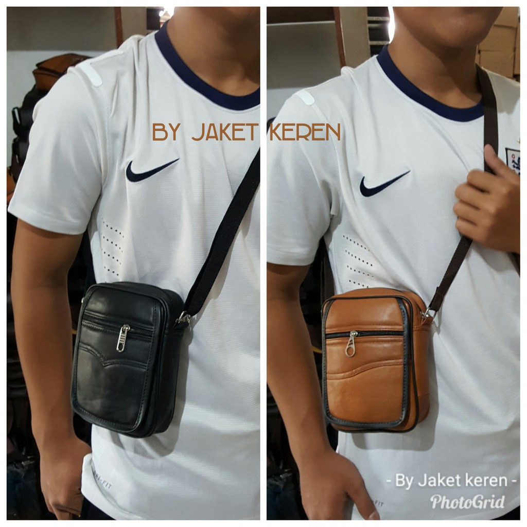 Tas selempang pria / tas selempang kulit / tas slempang pria kulit asli /tas selempang kecil pria