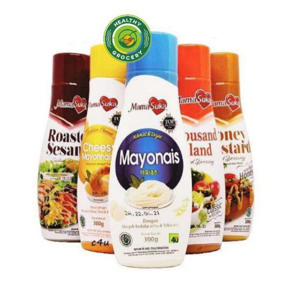 

Mamasuka Mayonaise / Mayonais HALAL Botol 300gr