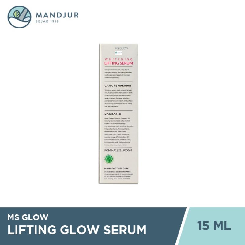 Ms Glow Whitening Lifting Serum - Membantu Mengencangkan Kulit Wajah