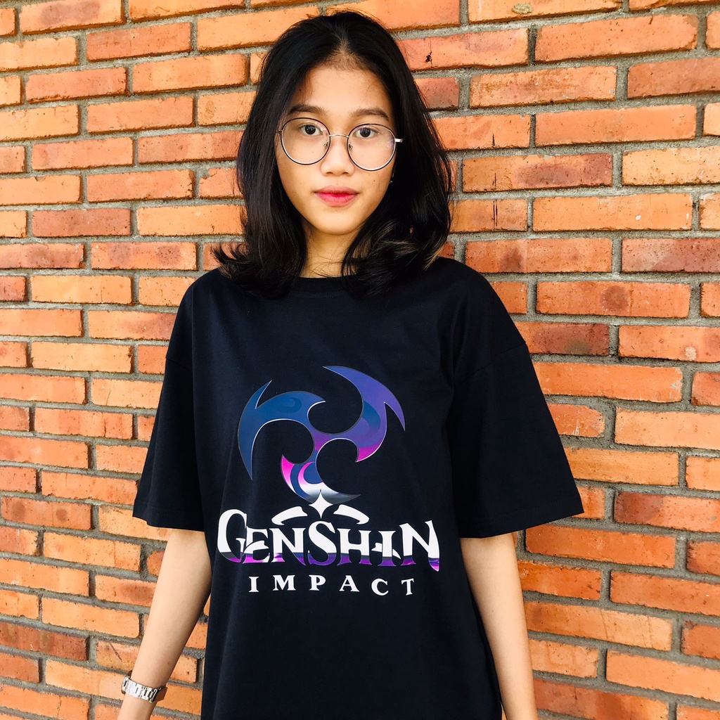 Tshirt gamer Genshin Impact Logo Big