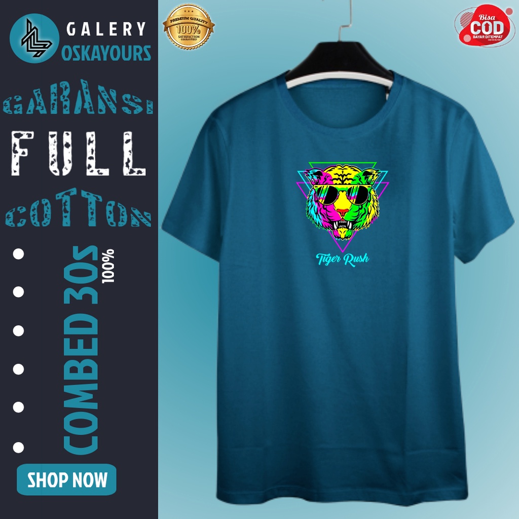 Kaos Baju Atasan T-shirt Pakaian Shirt Koas Tshirt Apparel Lengan Pendek Cotton Combed Katun Tshirts