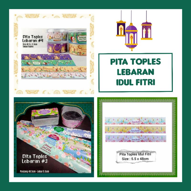 

Pita Kertas Pita Toples Lebaran Sabuk Toples Idul Fitri