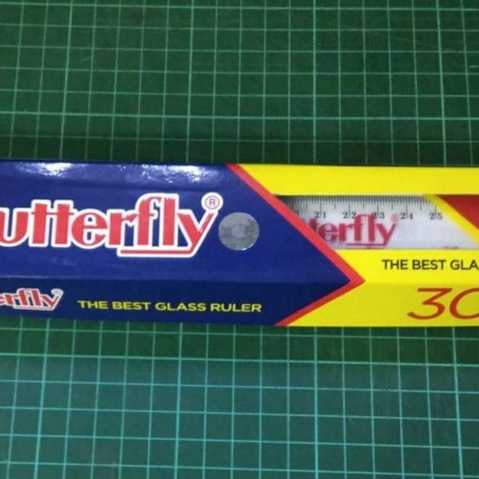 

Penggaris Plastik 30 Cm / Garisan Butterfly 30 Cm Plastik