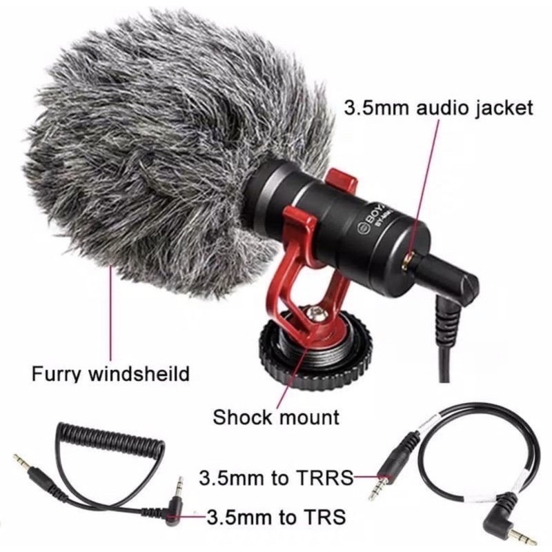 BOYA BY-MM1 Universal Cardioid Microphone - Mic BOYA BY-MM1 Shotgun