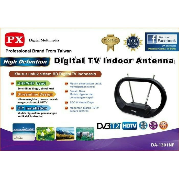 PX Digital TV Indoor Antenna DA-1301NP / antena tv analog digital