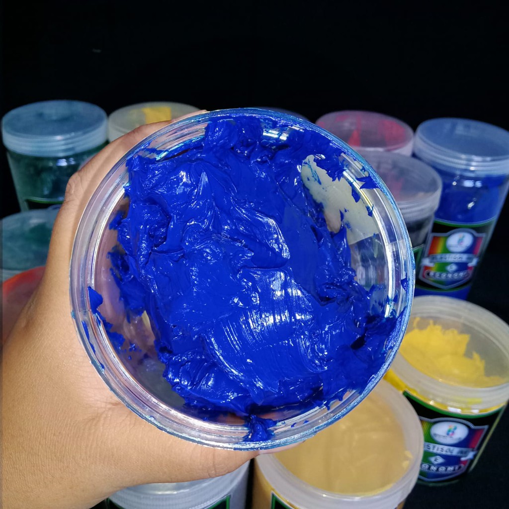 

H7Y Tinta Sablon PLASTISOL ECONOMY Brain Plus BIRU 1kg