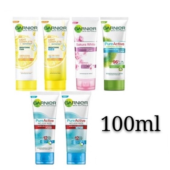 Garnier Facial Foam 100ml//krim Spf 19 20ml ORIGINAL-BPOM