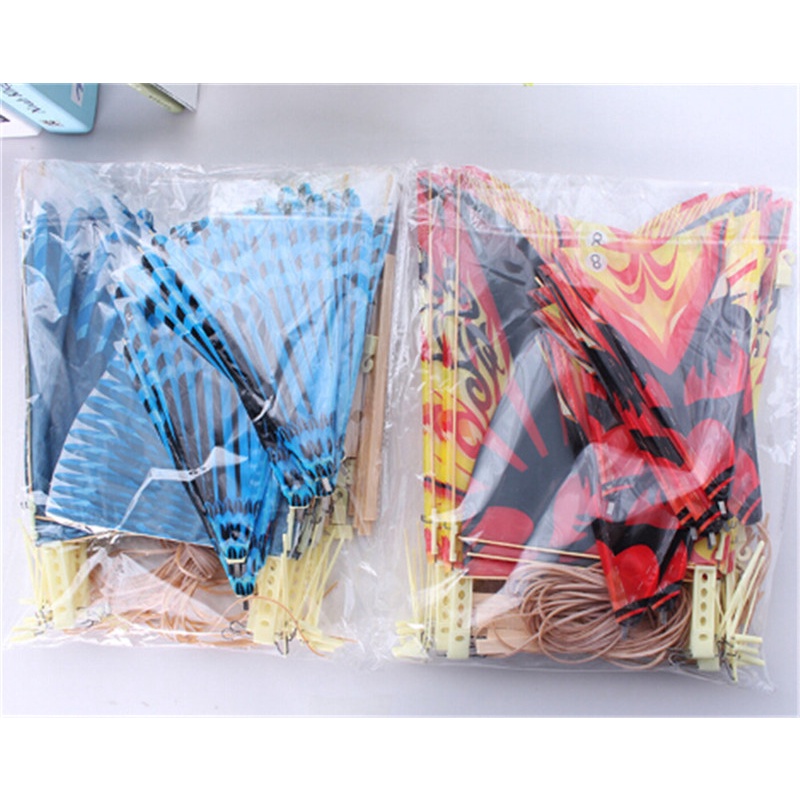 【Theredsunrisesiwy.id】Rubber Band Power Handmade Birds Models Science Kite Toys Kids Assembly Gift