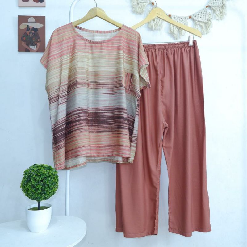 BABYDOLL JUMBO RAYON FIT TO XXXL LD 130 (CELANA PANJANG) SERI 1 LD125 LD130-PJXL 48