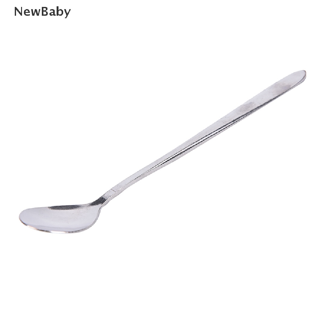 Sendok Tehkopies Krim Gagang Panjang 16cm Bahan Stainless Steel Untuk Bayi