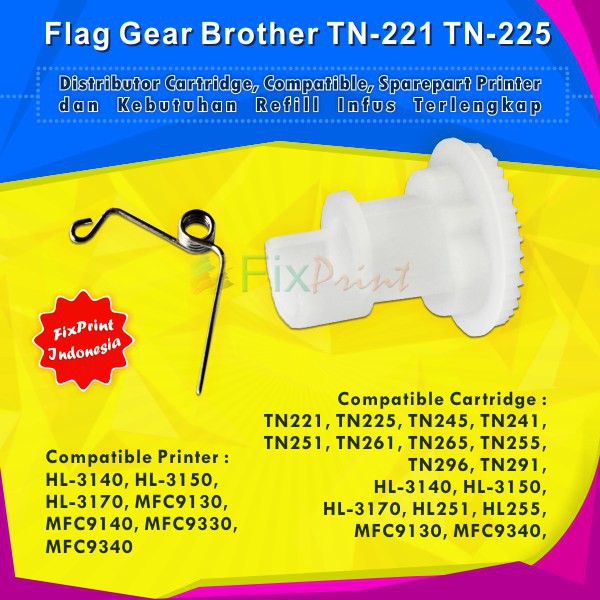 Flag Gear Toner Cartridge Printer Brother TN210 TN221 TN-210 TN-221 HL-3140 HL-3150 MFC-9130 MFC-914