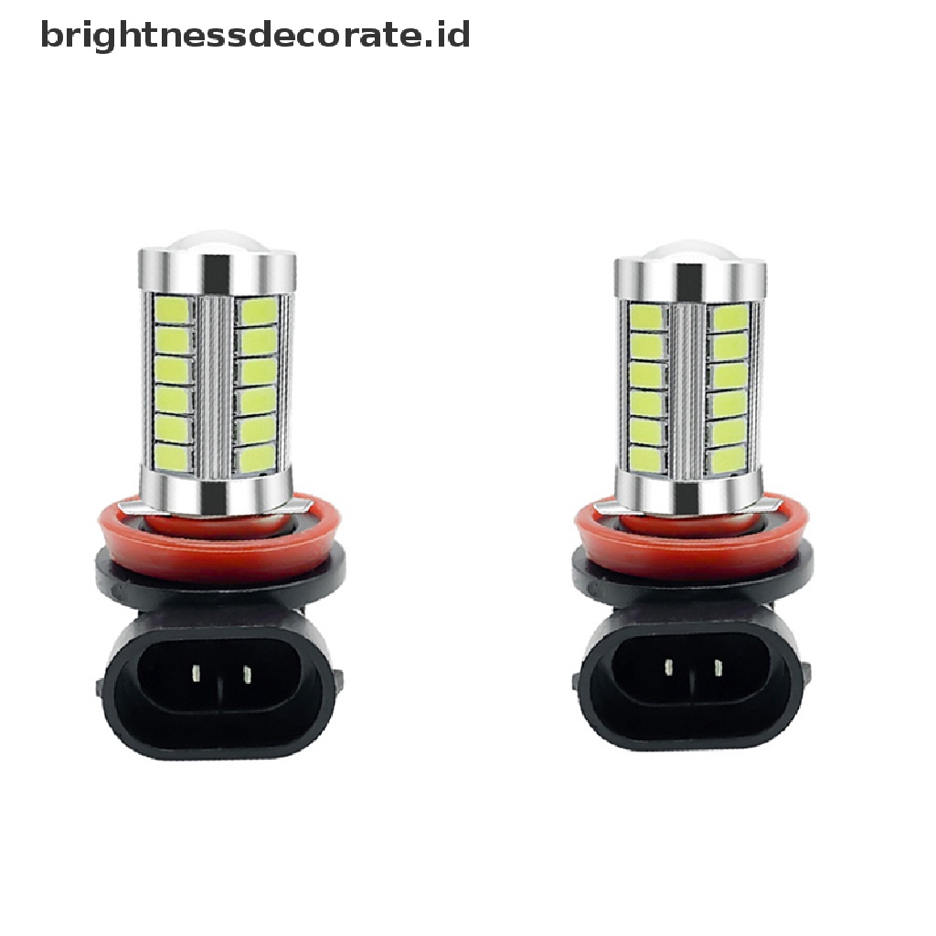 [birth] 2Pcs Car H8 H11 LED 9005 9006 5630 33SMD Fog Lamp Daytime Running Light Bulb [ID]