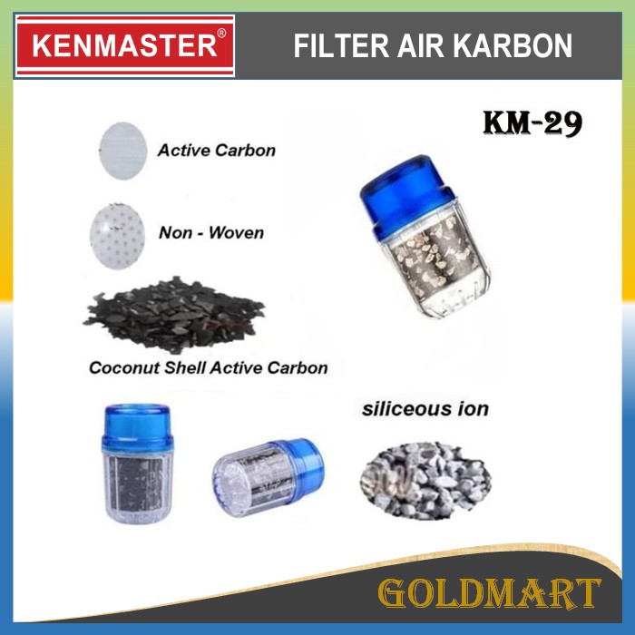 Filter Air Carbon Active / Saringan Air Kran Original Kenmaster Water Filter