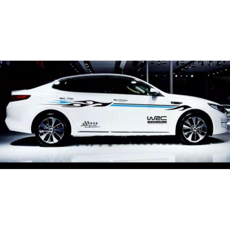 sticker stripe stiker mobil custom all tipe sedan terkeren