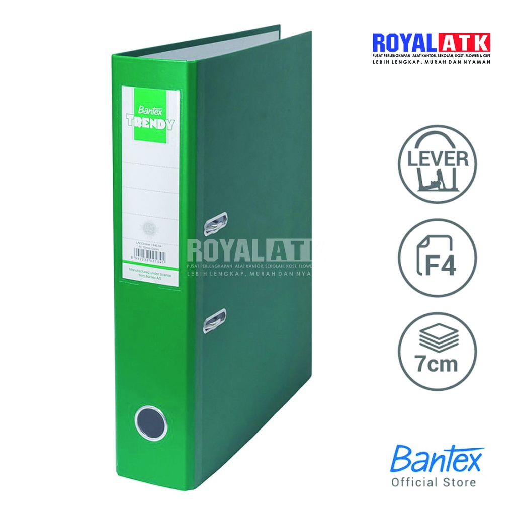 

Ordner Bantex Trendy Folio 1446 7cm / Ordner Folio LAF FC Uk F4 7 cm - 1446 04 Green