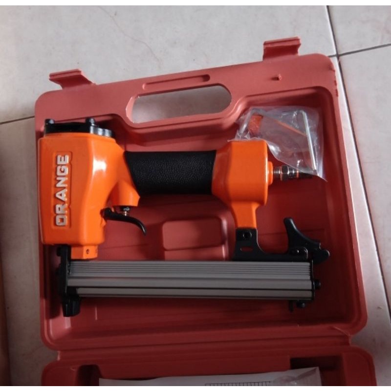 Orange Air Nailer 1022 J Gun Paku Tembak U Mesin Steples Angin