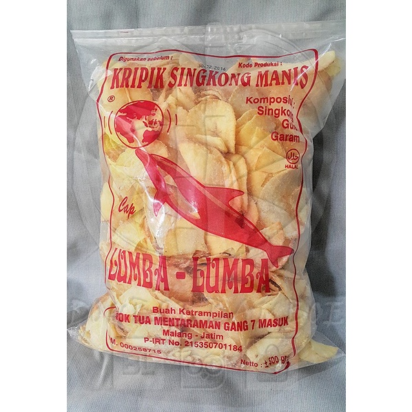 Keripik Singkong Lumba-Lumba - BESAR - Manis