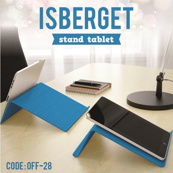 IKEA ISBERGET stand/tatakan tablet  putih-biru M3shop
