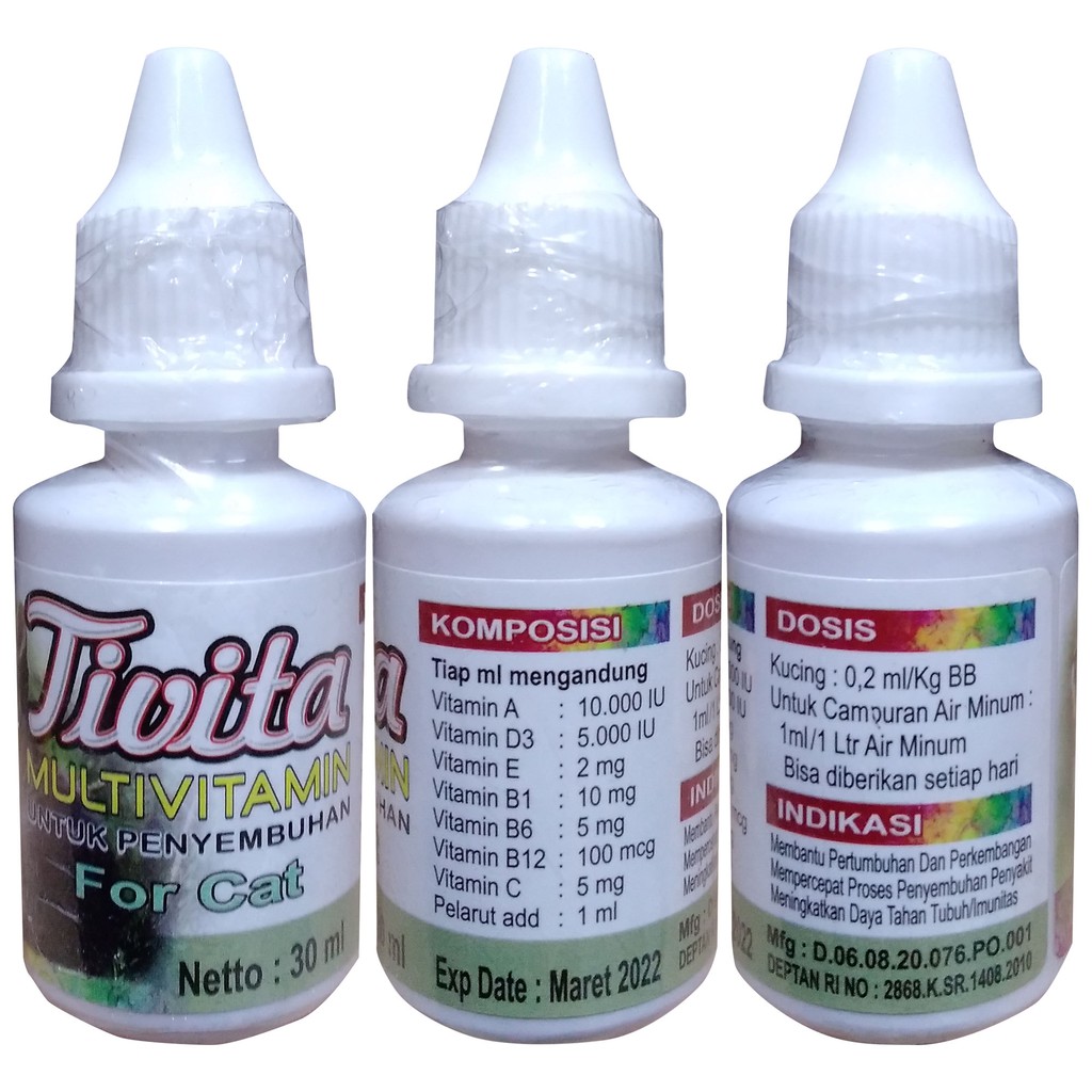 Tivita Multivitamin untuk Kucing Anjing 30ml